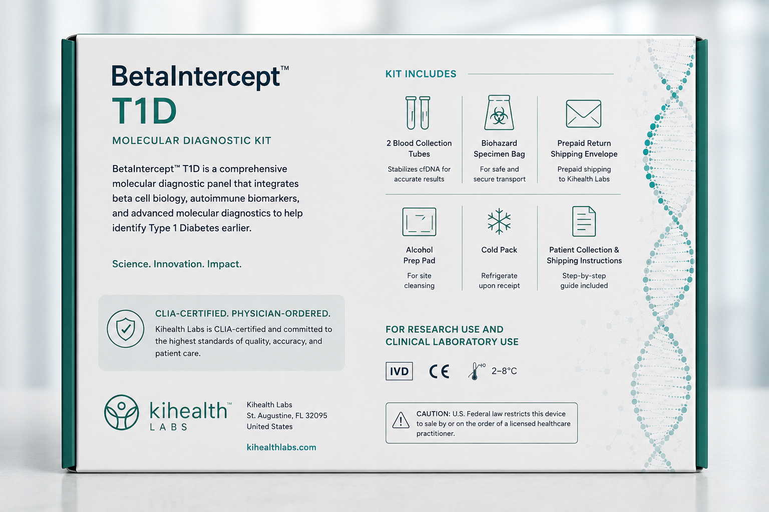 BetaIntercept™ T1D — Back of box