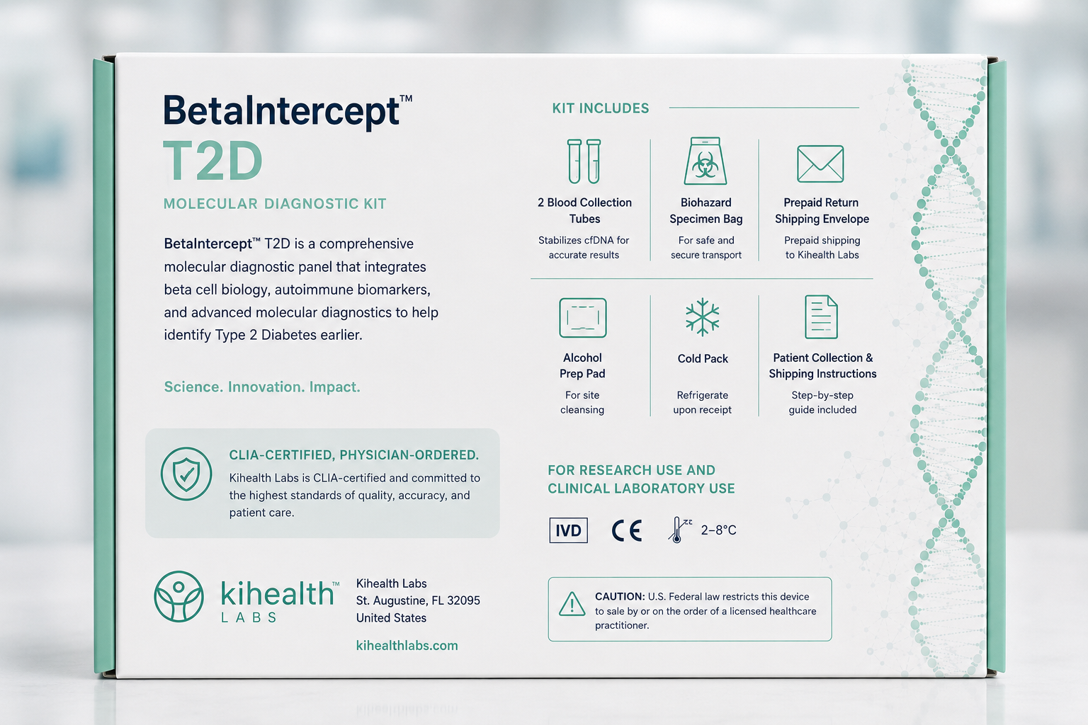 BetaIntercept™ T2D — Back of box
