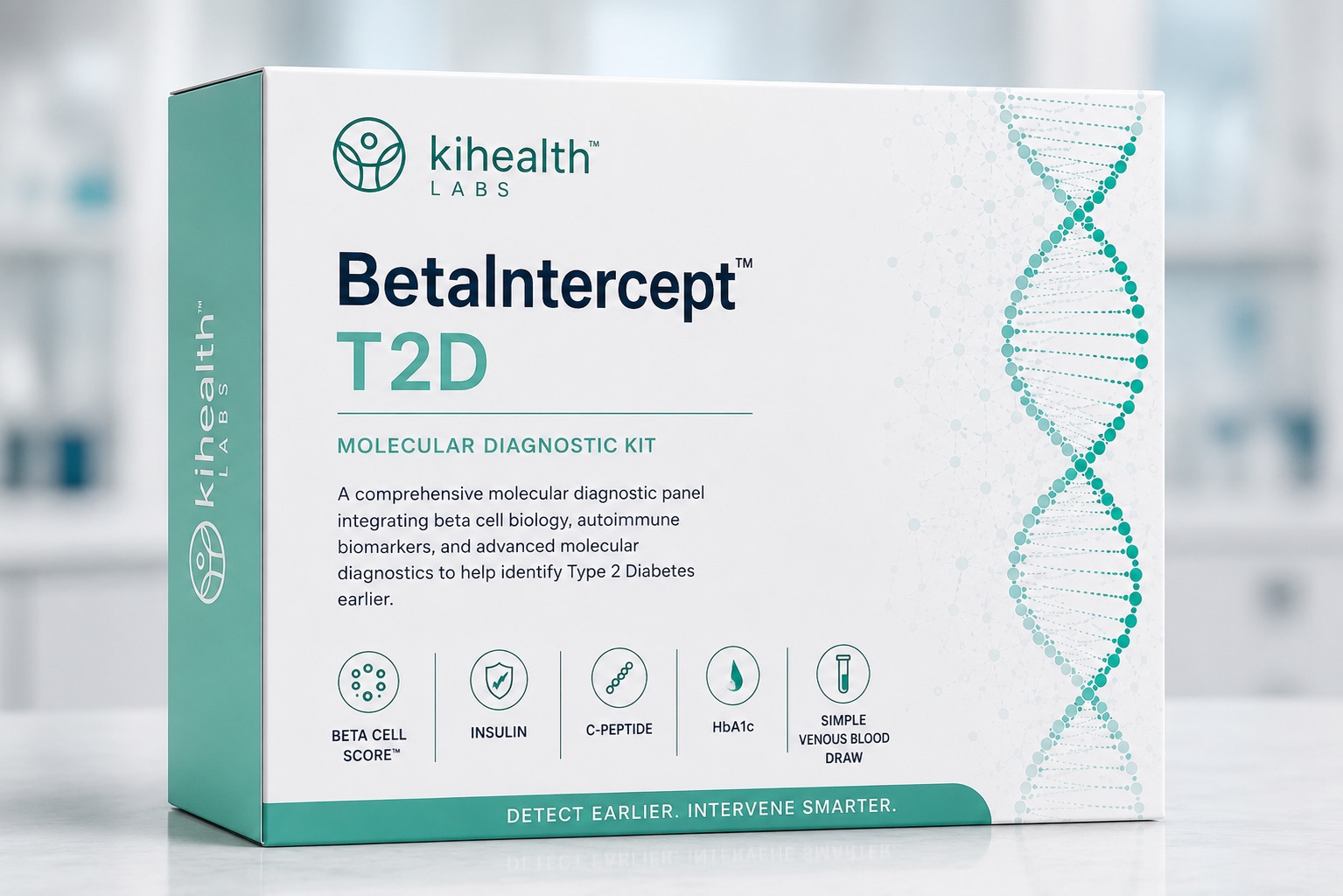 Beta Intercept T2D molecular diagnostic kit box