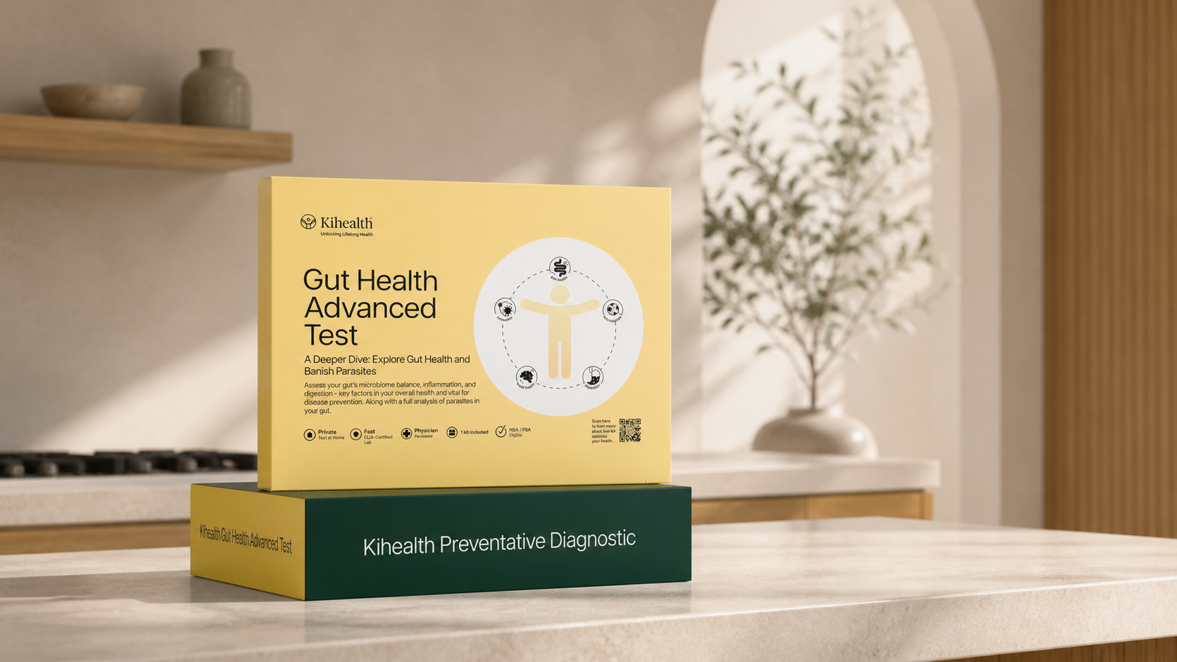 Gut Health Advanced Test kit from Kihealth