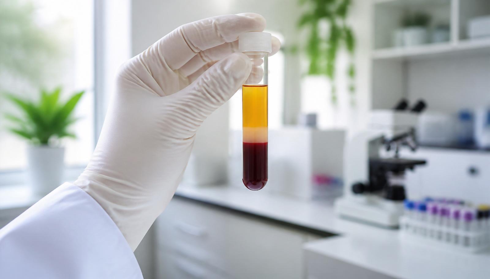 The signal begins in a single tube of blood.